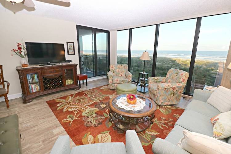 living room of anastasia condo managed by coastal realty